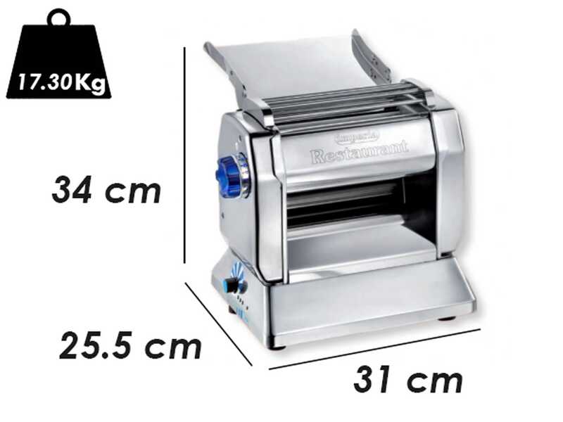 OUTLET - PICCOLI DIFETTI ESTETICI - Imperia New Restaurant - Macchina per la pasta elettrica in INOX 160W