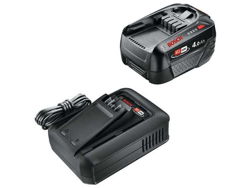 Starter Set Bosch batteria 18V/4Ah + caricabatterie per Linea Verde DIY