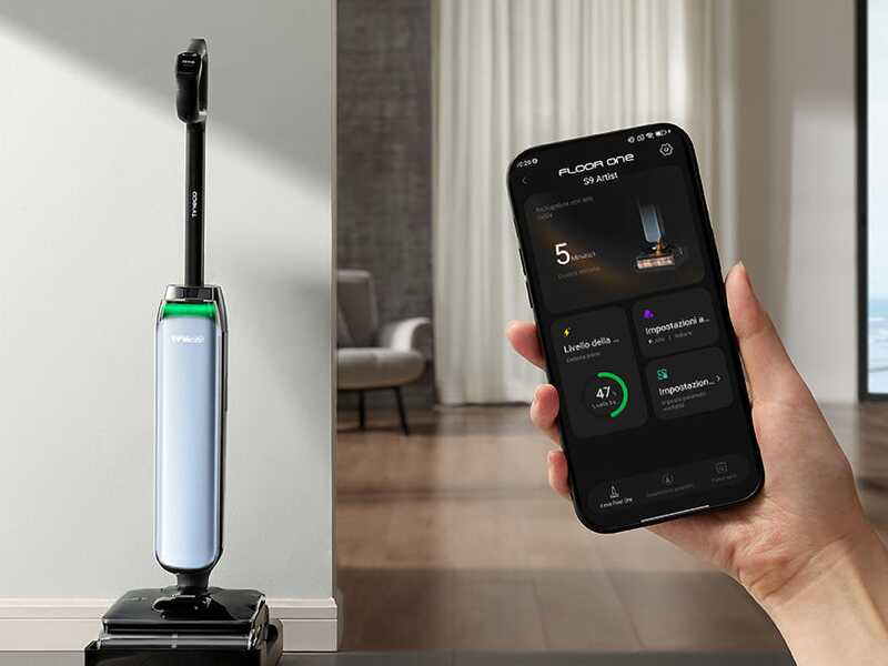 Tineco Floor One S9 Artist Premium - Lavapavimenti a batteria smart - 3 in 1: lava, asciuga e aspira