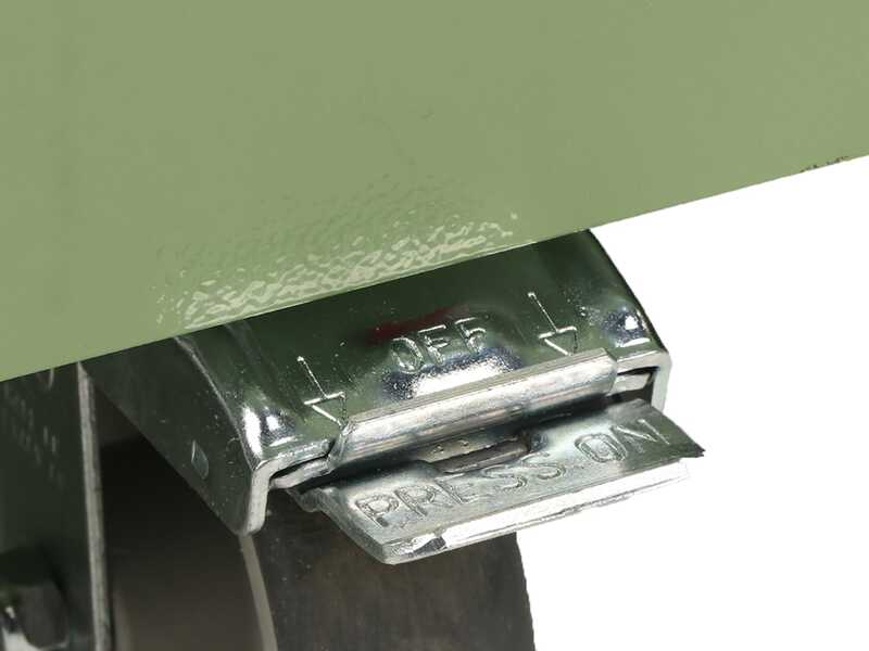 Clementi Gold - Forno a legna per pizza da esterno con carrello - Camera di cottura 80 x 60 - 4 pizze - Verde