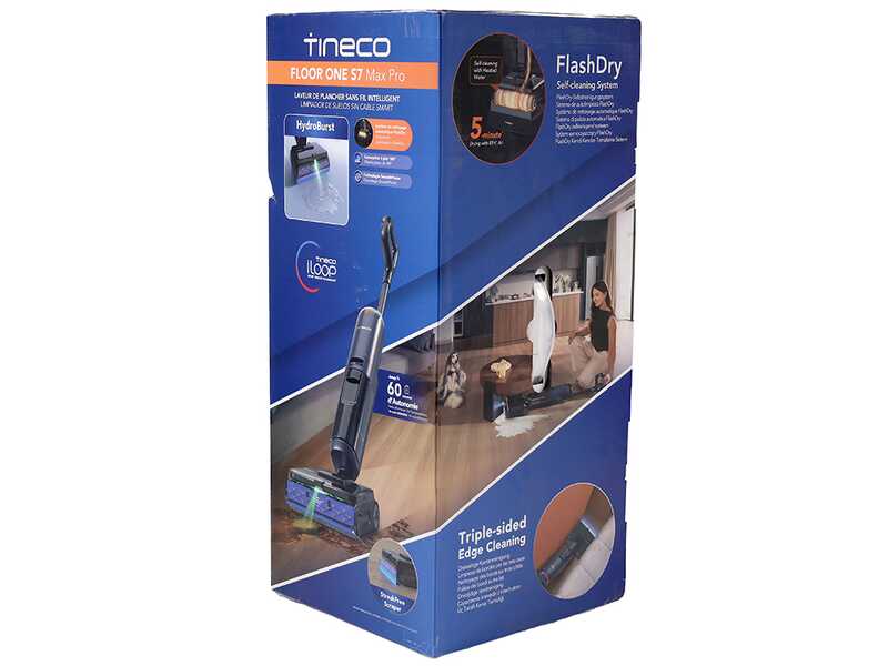 Tineco Floor One S7 Max Pro - Lavapavimenti a batteria - 3 in 1: lava, asciuga e aspira