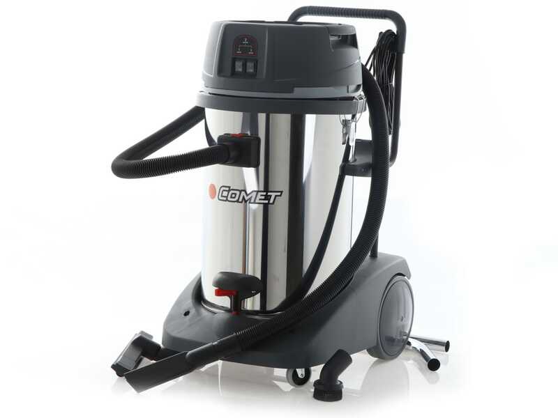 OUTLET - UTILIZZATO PER PROVA - Comet CVP 378 XBH - Bidone aspiratutto - 3 motori- Fusto in acciao - Serie Professionale