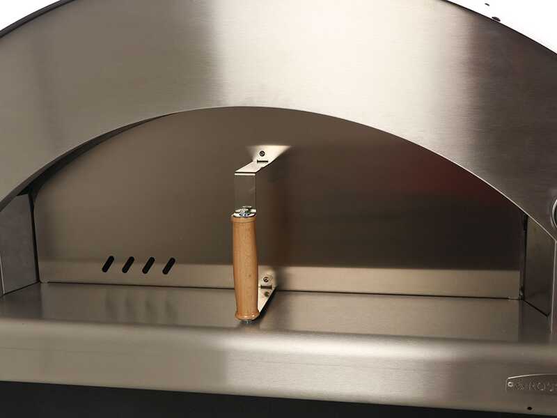 OUTLET - DIFETTI ESTETICI - Rossofuoco Nonna Luisa Rosso - Forno a legna da esterno con carrello