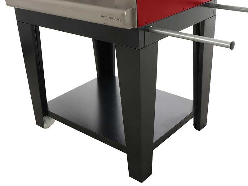 OUTLET - DIFETTI ESTETICI - Rossofuoco Nonna Luisa Rosso - Forno a legna da esterno con carrello