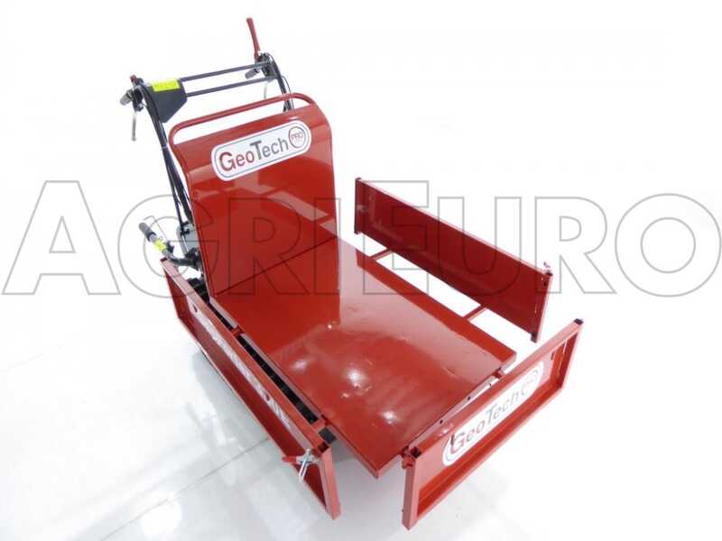 GeoTech Pro GeoPorter 330E - Motocarriola cingolata cassone estensibile con 4 rulli - 300Kg