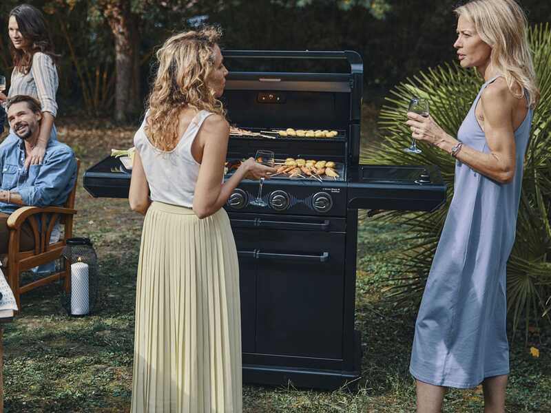 Kaasugrillin säätimet
