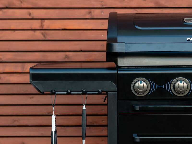 Kaasugrillin säilytystila ja vaunu