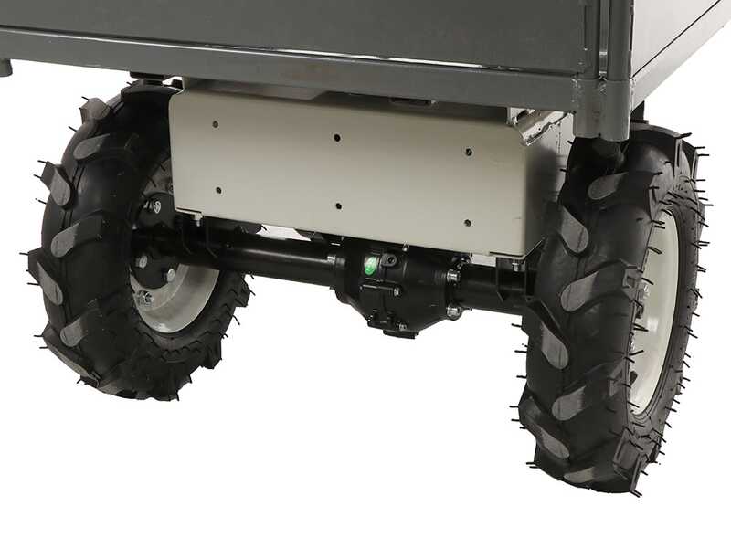 OUTLET - UTILIZZATO PER PROVA - BlackStone BS-CAR 500 E-F - Carriola elettrica a batteria 48V 25Ah con cassone ribaltabile