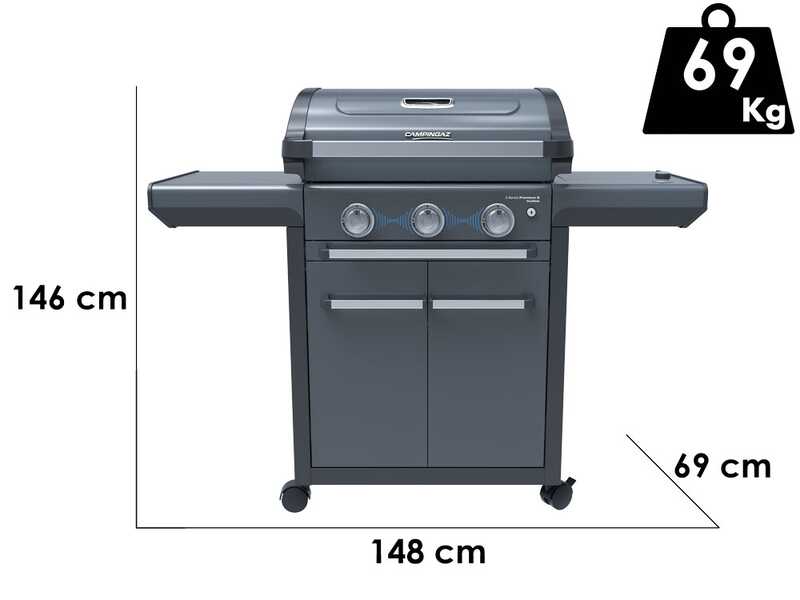Campingaz 3 Series Premium S Dualgas - Barbecue a gas o metano