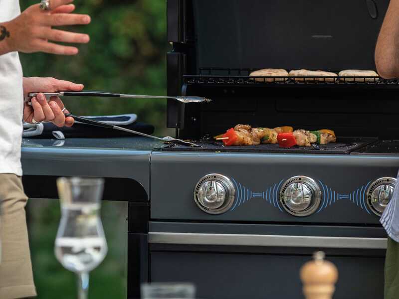 Kaasugrillin yksityiskohta