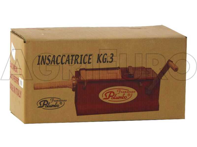 OUTLET - PICCOLI DIFETTI ESTETICI - Palumbo Pavi 175 INOX - Insaccatrice manuale per salumi 3 Kg - 2 Velocit&agrave;