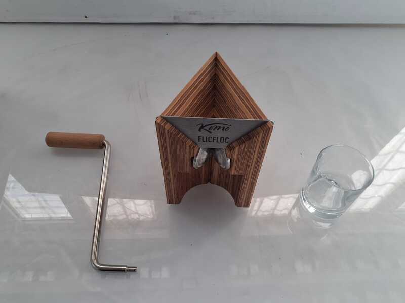 OUTLET - DA ESPOSIZIONE - Komo Flic Floc 100g - Fioccatrice manuale in faggio multiplex con rulli conici in acciaio inox