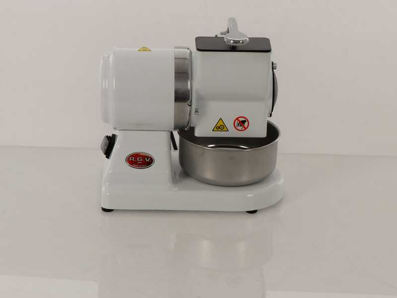 OUTLET - UTILIZZATO PER PROVA - RGV Robusta White - Grattugia elettrica da tavolo in alluminio - 450W