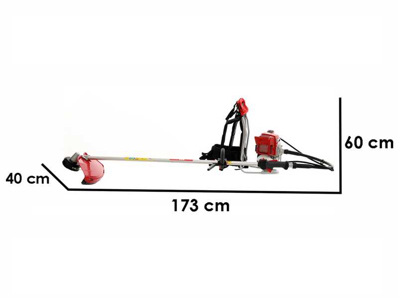 Kawasaki TJ 45 E ZP - Decespugliatore a zaino professionale - Asta Blue Bird
