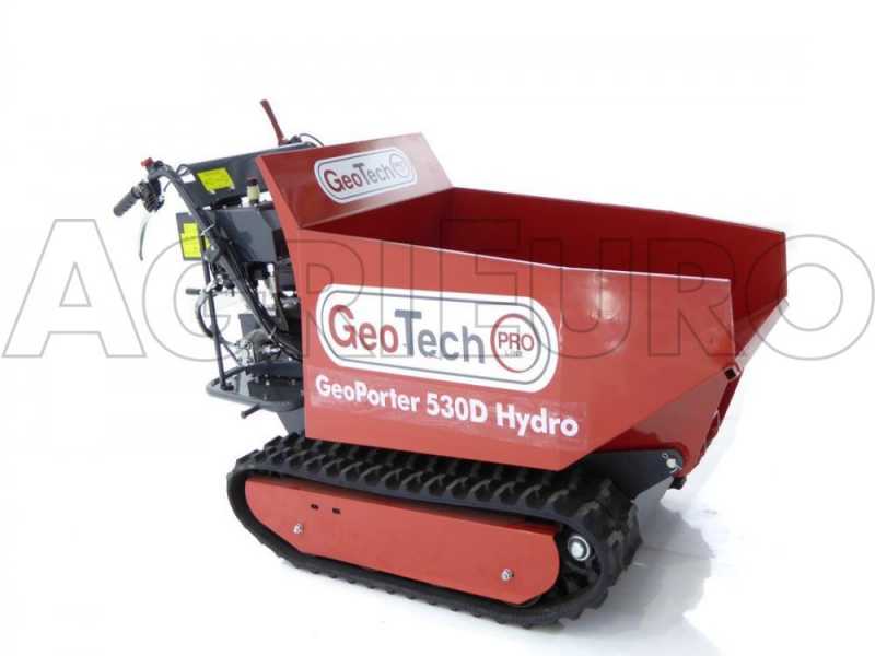 GeoTech-Pro GeoPorter 530D Hydro - Minitransporter con cassone dumper idraulico 500Kg