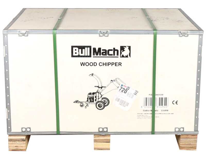 BullMach ZEUS 60 D - Biotrituratore a scoppio - Motore Ducar DH212