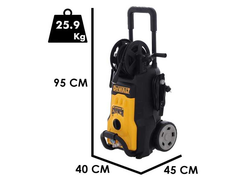 DEWALT DXPW003H - Idropulitrice semiprofessionale a freddo - 190 bar - 570 l/h
