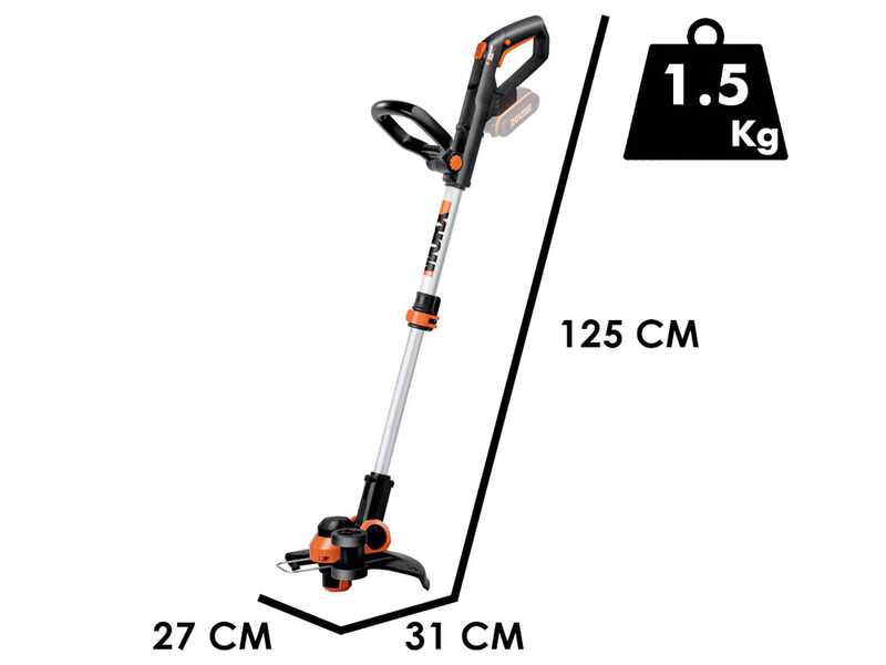 Worx WG163E - Tagliabordi a batteria - 2x 20V 2Ah