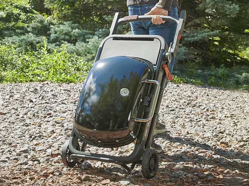 Weber Traveler 1501745 - Barbecue a gas portatile - Carrello di supporto nero