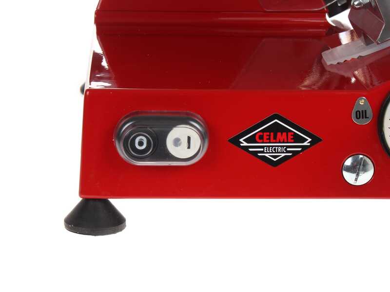 OUTLET - PICCOLI DIFETTI ESTETICI - Celme ALFA 250 Rossa - Affettatrice con lama in acciaio 250 mm