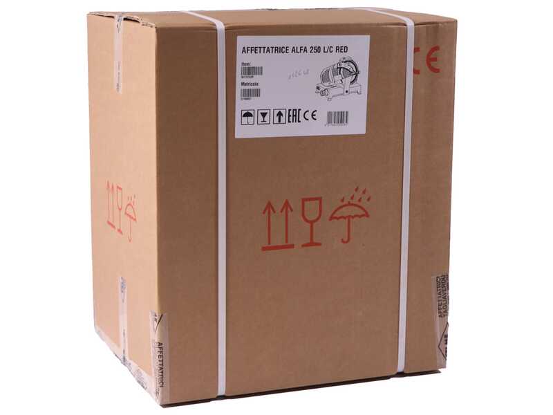 OUTLET - PICCOLI DIFETTI ESTETICI - Celme ALFA 250 Rossa - Affettatrice con lama in acciaio 250 mm