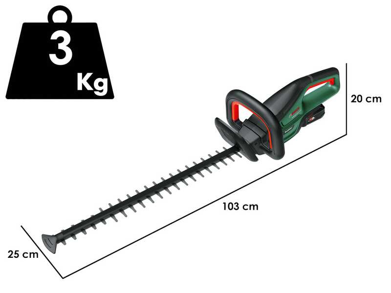 Bosch UniversalHedgeCut 18V-55 - Tagliasiepi a batteria 2 x 18V/2.5Ah - Lama da 55 cm