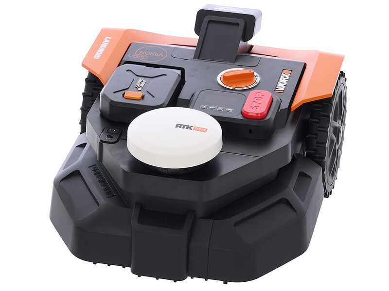 Robottiruohonleikkurin yläosa