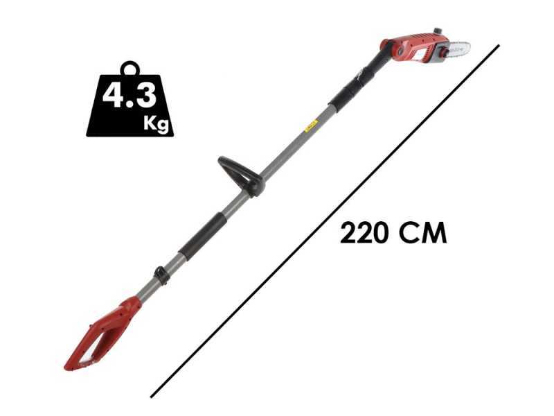 GeoTech PT 750 - Potatore elettrico su asta telescopica - Lama da 19cm