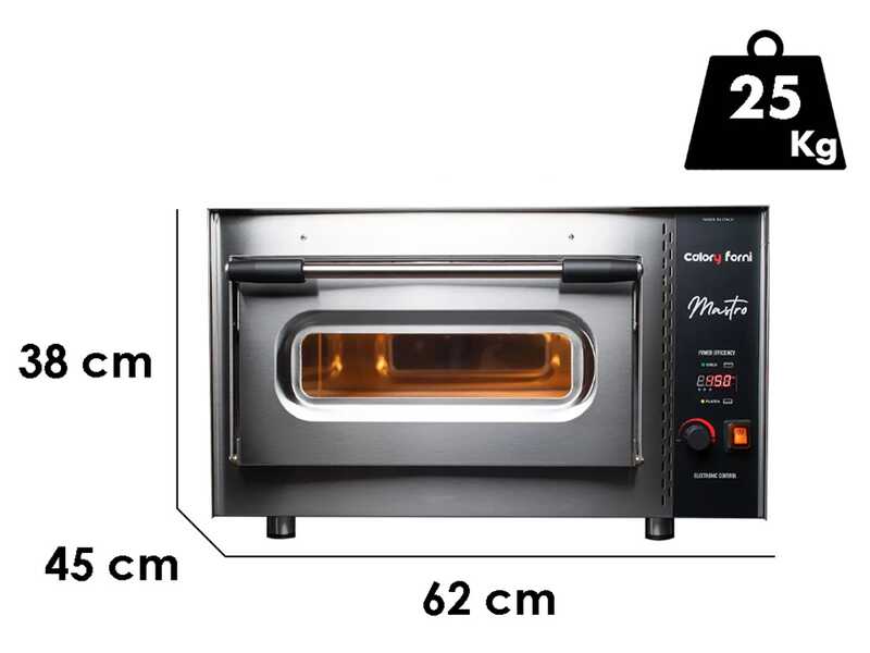 OUTLET - DA ESPOSIZIONE - Calory Forni CF62E Mastro - Forno elettrico per pizza - Camera alta