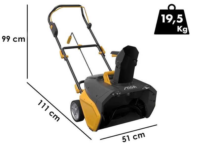 OUTLET - PICCOLI DIFETTI ESTETICI - Stiga ST 700e Kit - Spazzaneve a batteria - 48V/7,5Ah