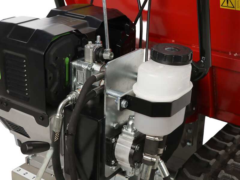 Benassi M503E DH - Motocarriola a batteria con motore EGO - 2x 56V 12Ah - Ribaltamento idraulico