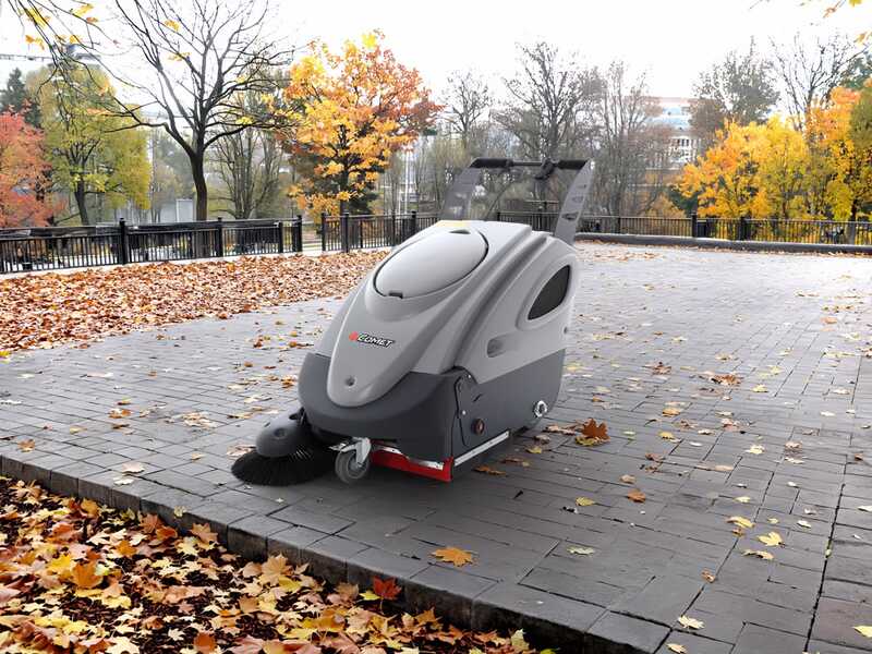 Comet CSW 700B - Spazzatrice a batteria con cesto di raccolta - 12V - SENZA BATTERIE E CARICABATTERIE