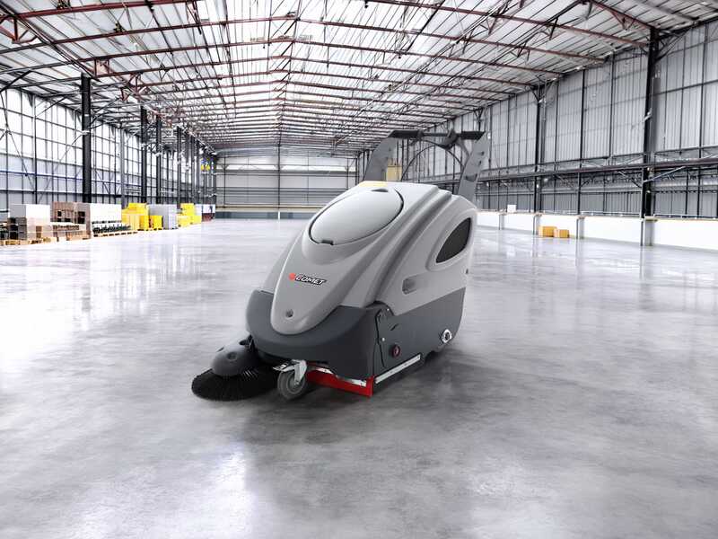 Comet CSW 700B - Spazzatrice a batteria con cesto di raccolta - 12V - SENZA BATTERIE E CARICABATTERIE