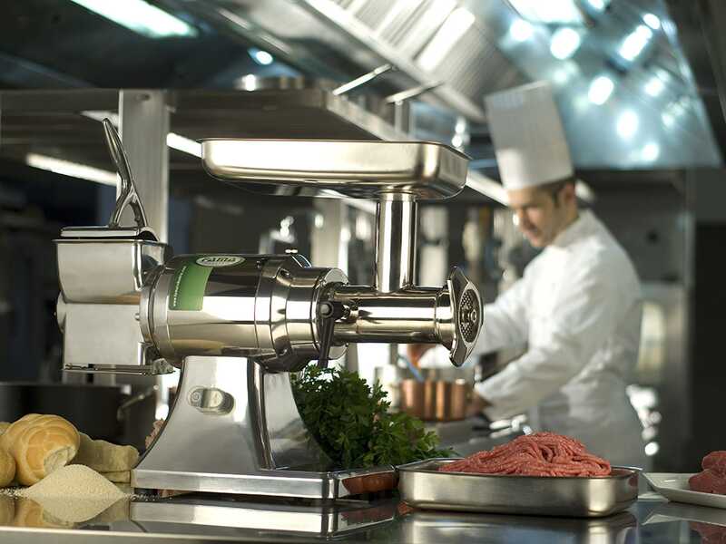 OUTLET - PICCOLI DIFETTI ESTETICI - Fama TSK12 UNIKO - Tritacarne elettrico - Corpo in alluminio - Gruppo di macinazione in Inox - 400V