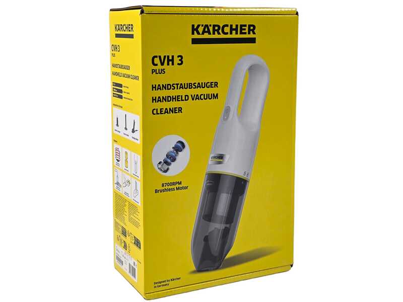 Karcher CVH 3 Plus - Aspirabriciole a batteria - 7.2V 2Ah