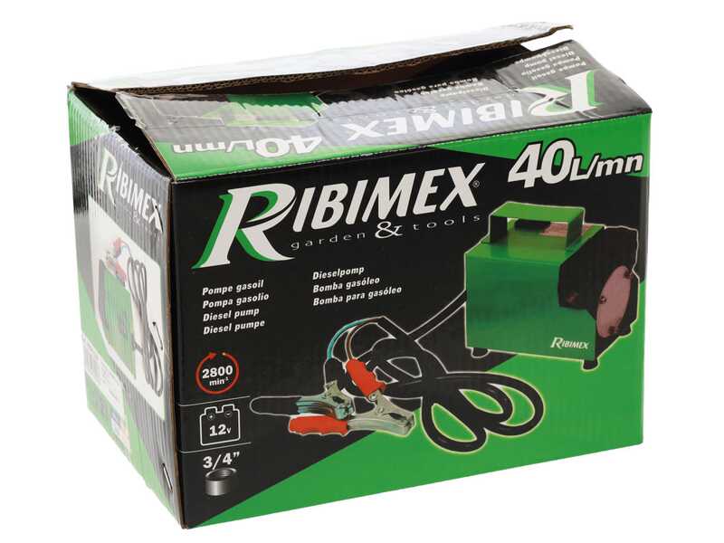 Ribimex PRPG12V - Pompa da travaso per gasolio - 12V