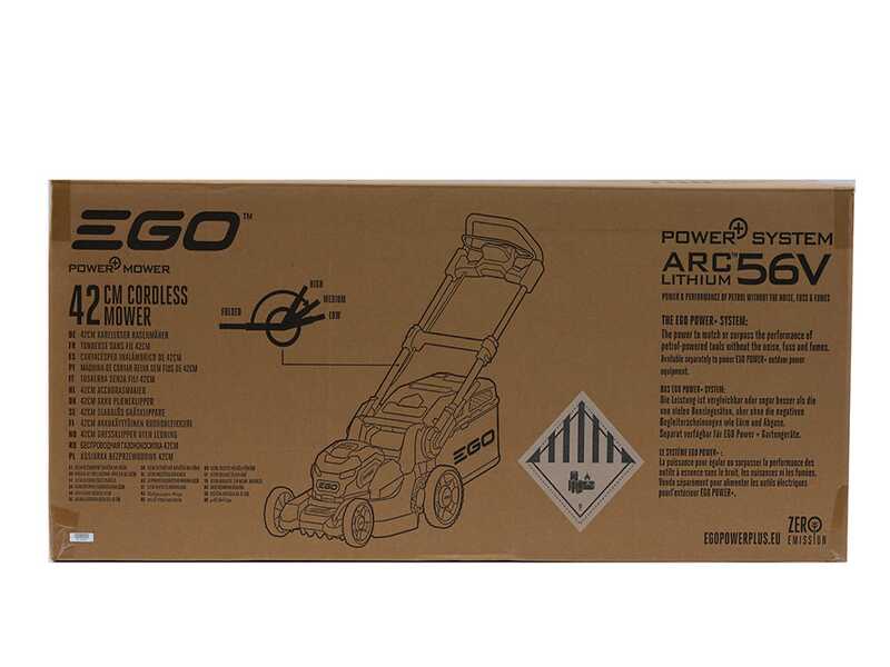EGO LM1712E-SP - Tagliaerba a batteria trazionato - 56V/4Ah - Taglio 42 cm