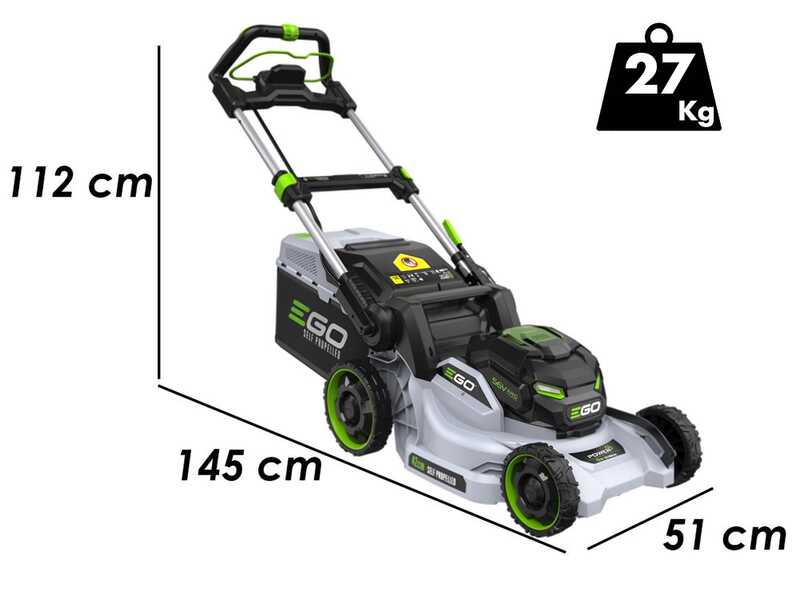 EGO LM1712E-SP - Tagliaerba a batteria trazionato - 56V/4Ah - Taglio 42 cm