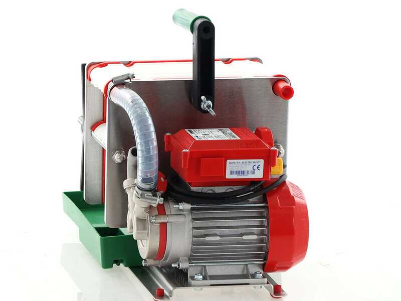 OUTLET - UTILIZZATO PER PROVA - Rover Colombo 12 Inox - Filtro per vino a cartoni e piastre - Pompa per vino in Novax