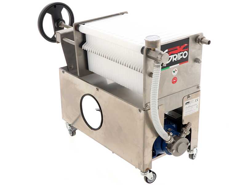 OUTLET - PICCOLI DIFETTI ESTETICI - Grifo Professional FCP30-Olio - Filtro a cartoni per olio carrellato - Pompa in INOX