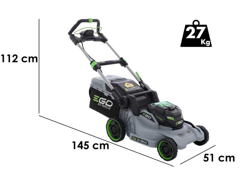 PROMO EGO LM1914E-SP - Tagliaerba a batteria trazionato - 56V/6Ah - Taglio 47 cm
