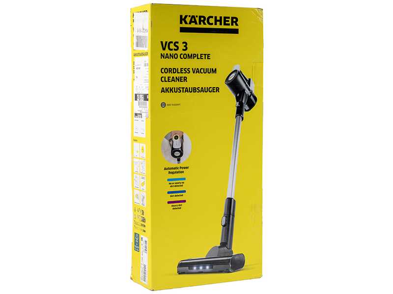 Karcher VCS 3 Nano Complete - Scopa elettrica a batteria - 21.6 V - 2.5 Ah
