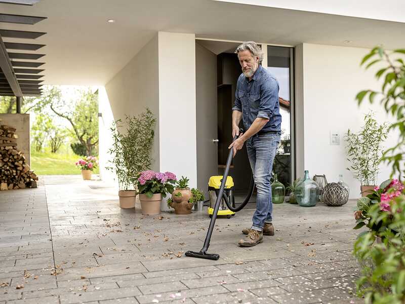 Karcher WD 3-18 S V-17/20 Battery Set - Bidone aspiratutto a batteria - Fusto in acciaio INOX - 17 litri