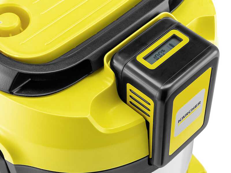 Karcher WD 3-18 S V-17/20 Battery Set - Bidone aspiratutto a batteria - Fusto in acciaio INOX - 17 litri