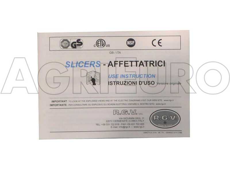 OUTLET - DIFETTI ESTETICI - ALA 2000 GP195 SILVER - Affettatrice con lama da 195 mm - 140W