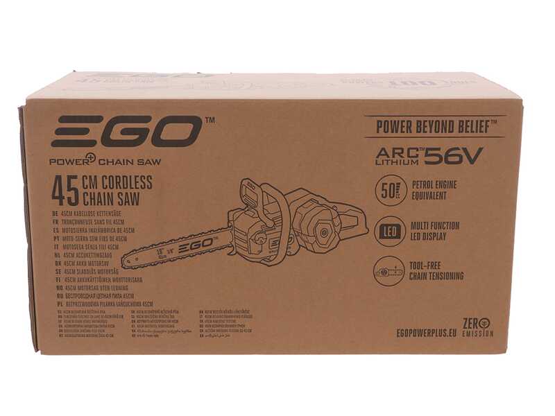 EGO CS1810E - Motosega a batteria - Lama da 45cm - SENZA BATTERIE E CARICABATTERIE