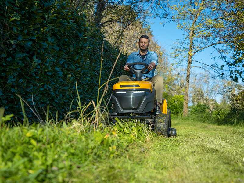 Stiga Tornado 5108e - Kit Trattorino tagliaerba + 1 modulo batteria ePower Pro 56V/40Ah - Scarico laterale e mulching