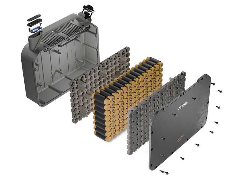 Stiga Tornado 5108e - Kit Trattorino tagliaerba + 1 modulo batteria ePower Pro 56V/40Ah - Scarico laterale e mulching
