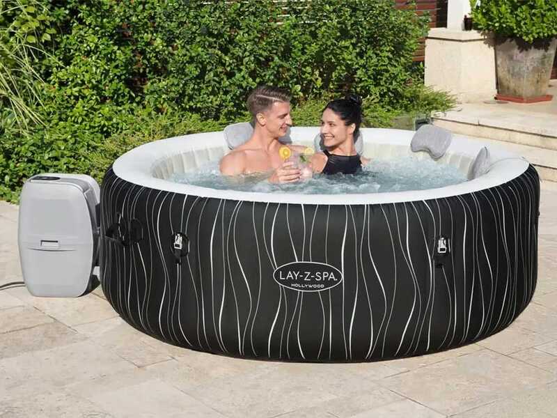 Bestway Lay-Z-Spa Hollywood AirJet 60059 rotonda - &Oslash;196x66 cm - Piscina idromassaggio spa per 4-6 Persone