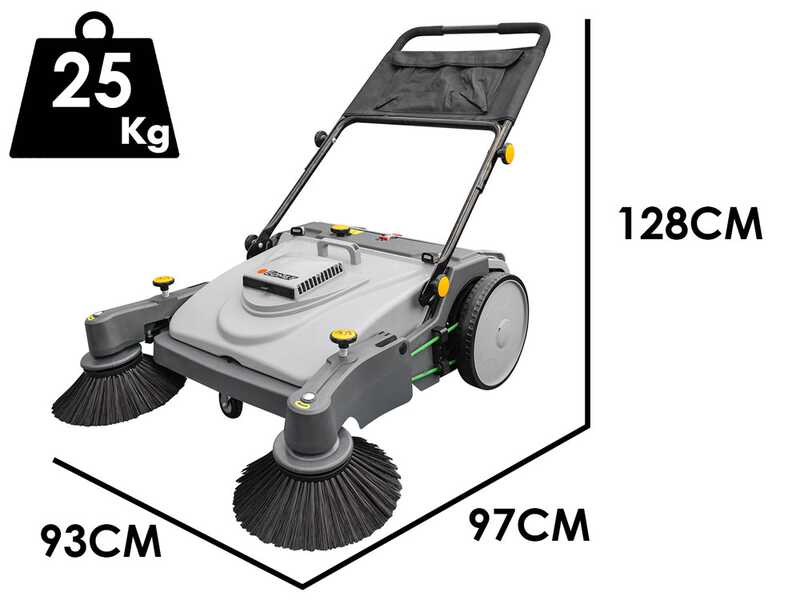 OUTLET - DIFETTI ESTETICI - Comet CSW 950 MF - Spazzatrice manuale a spinta con cesto di raccolta